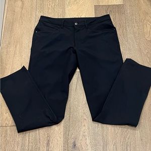 Lululemon Mens ABC Classic Pant -Obsidian )Dark Grey)-Size 33